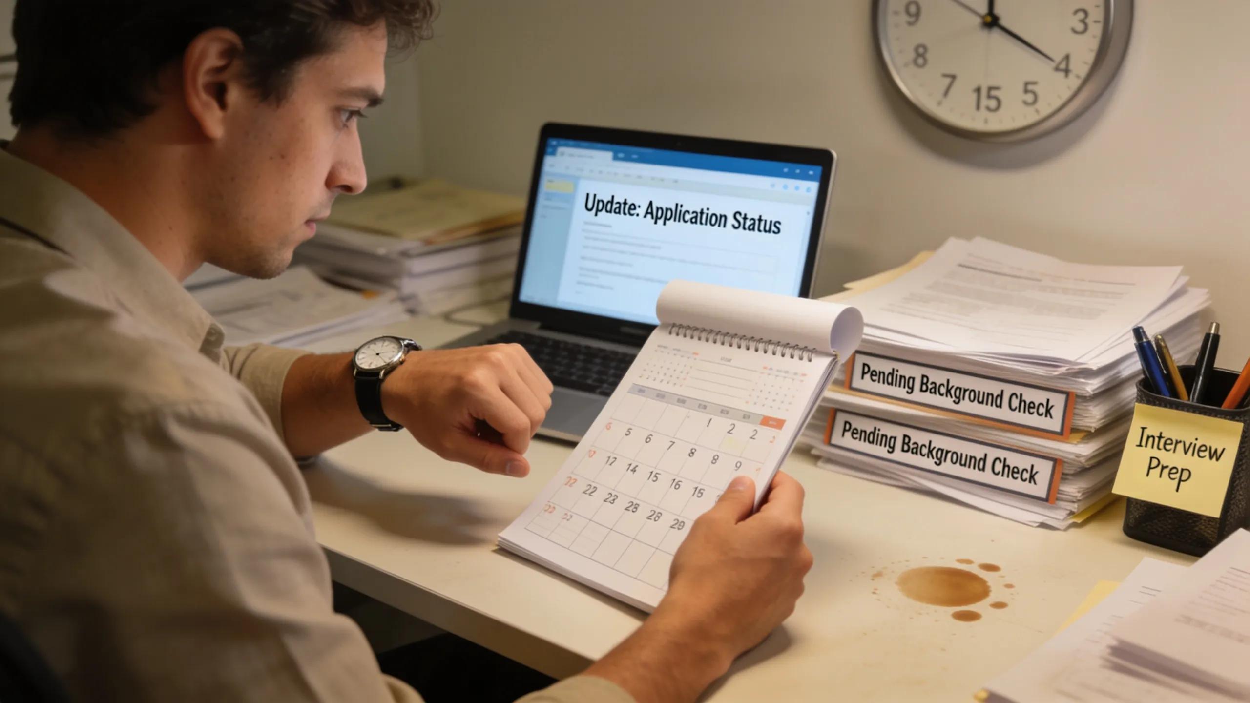 Business team discussing various types of background checks in a modern office setting